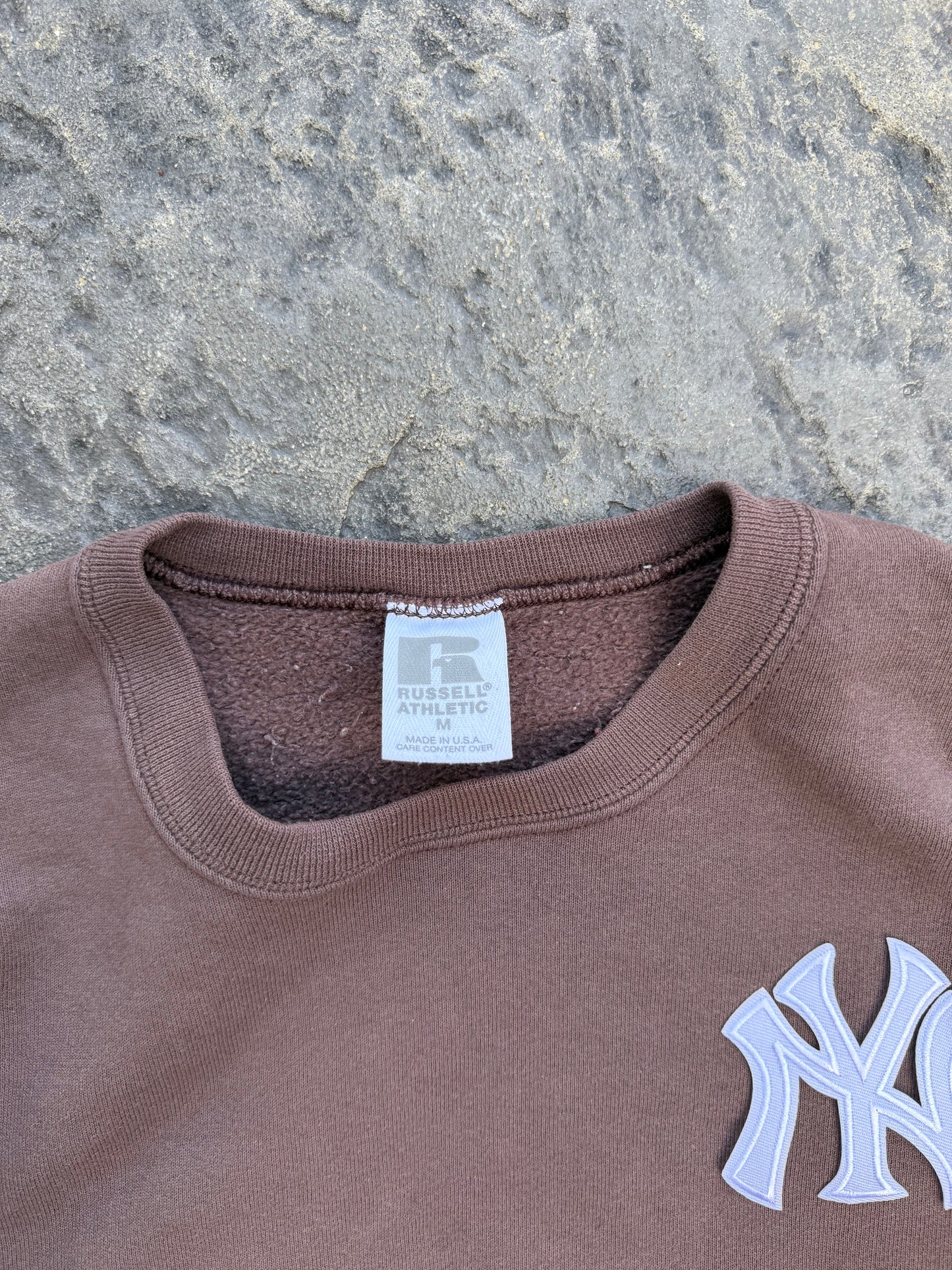 Vintage Brown New York Yankees Crew (M)
