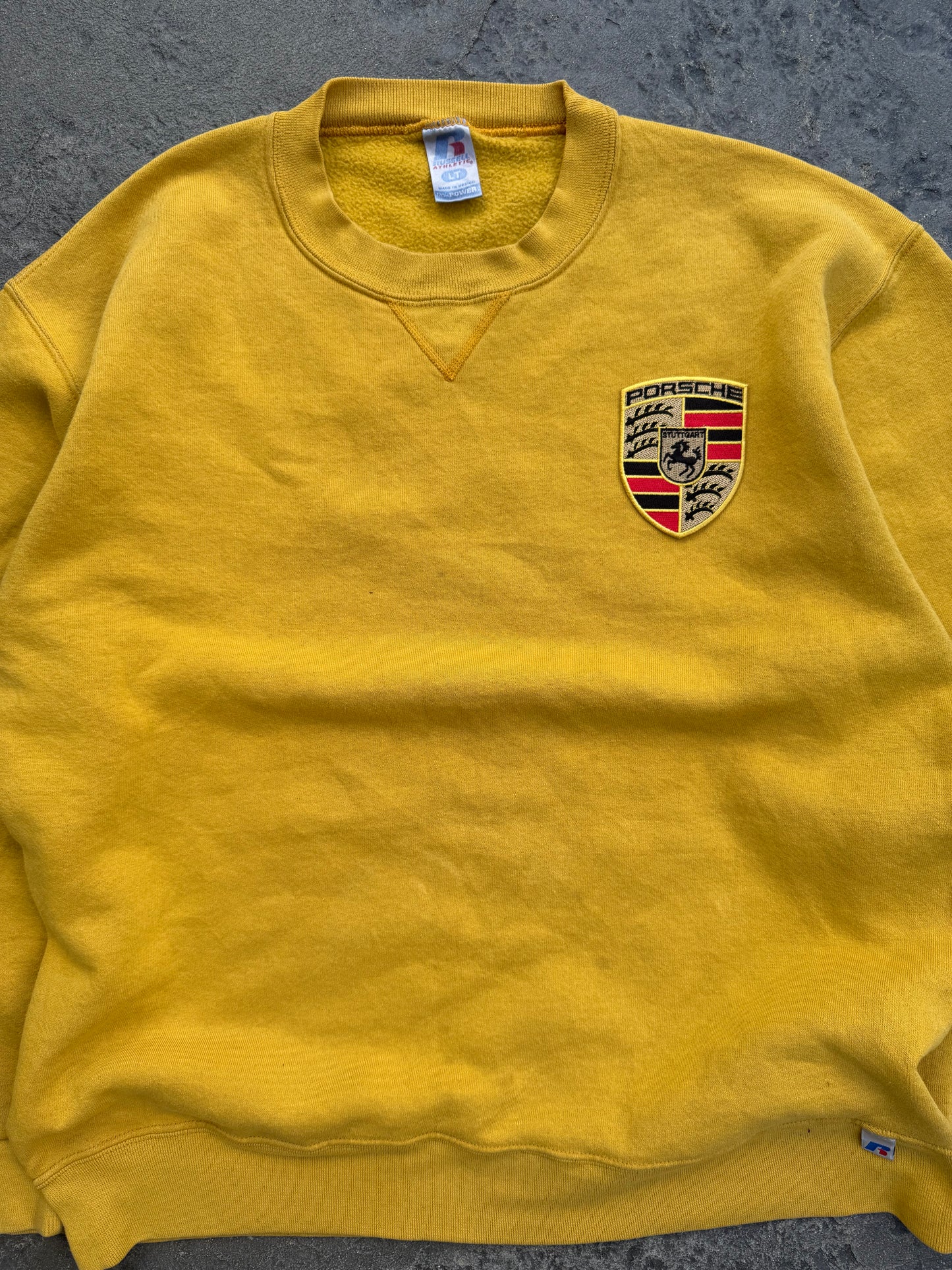 Vintage Yellow Porshe Crew (L)