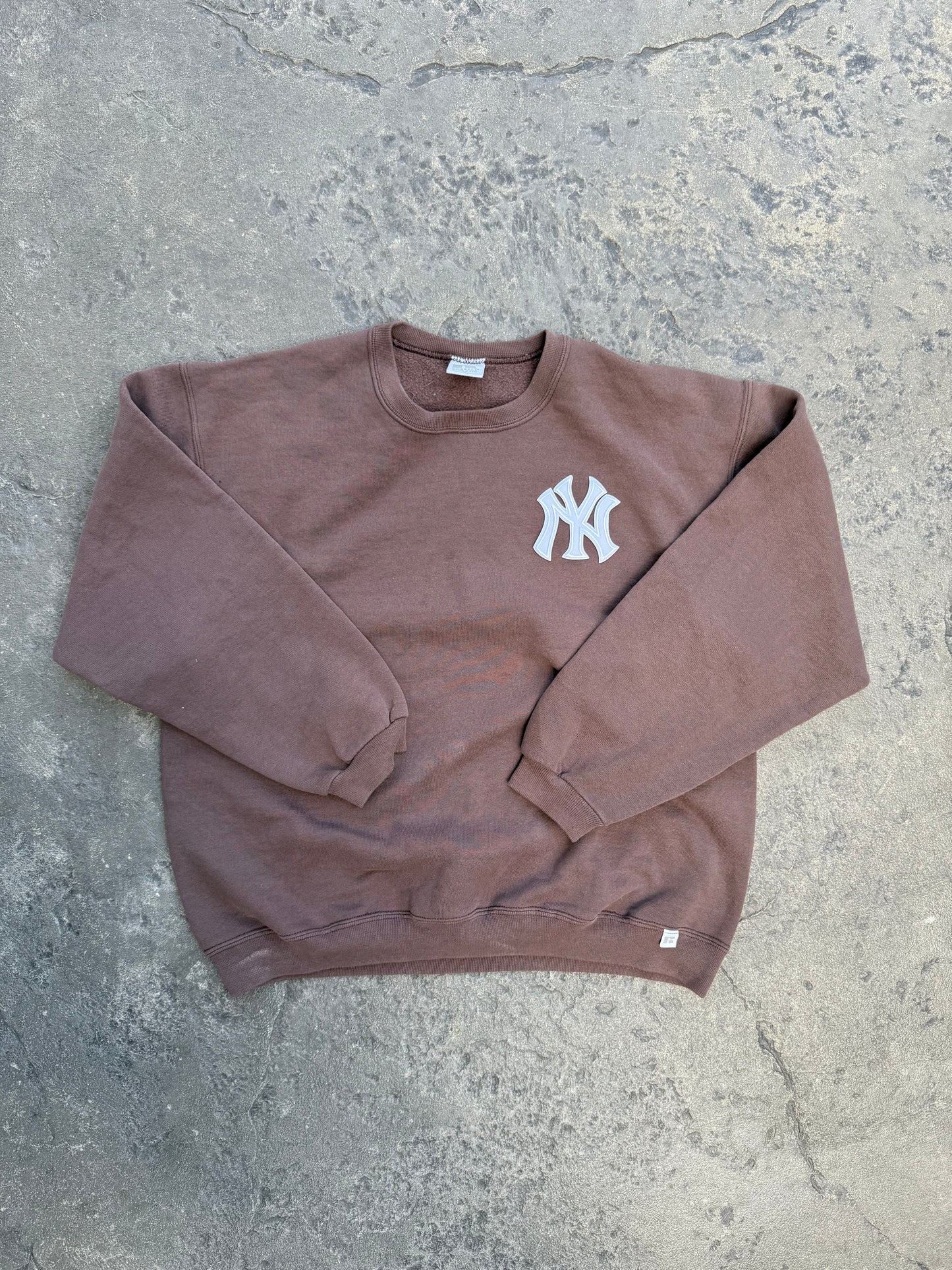 Vintage Brown New York Yankees Crew (M)