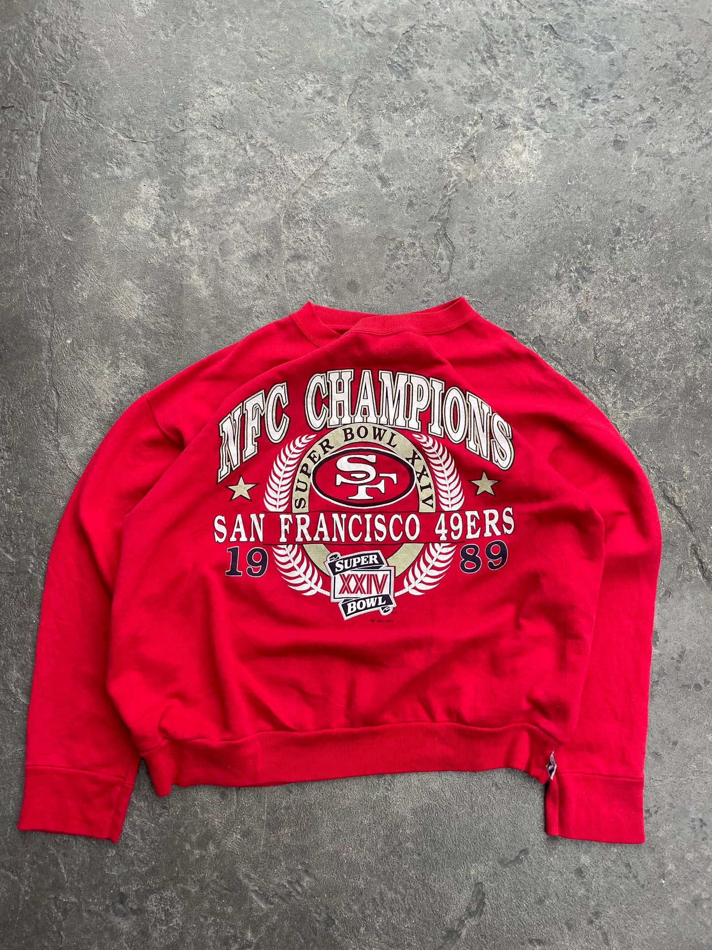 San Francisco 49ers ‘89 Super Bowl Champions Crewneck (XL)