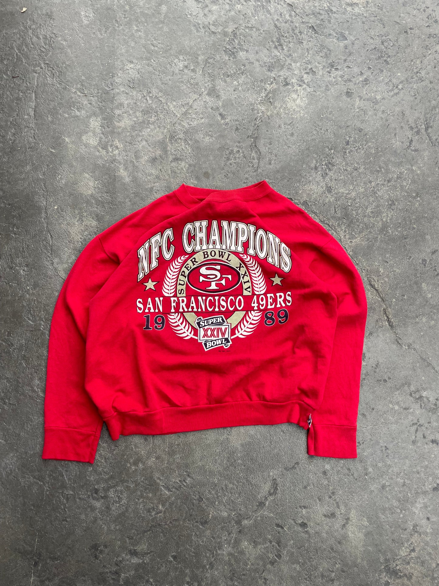 San Francisco 49ers ‘89 Super Bowl Champions Crewneck (XL)