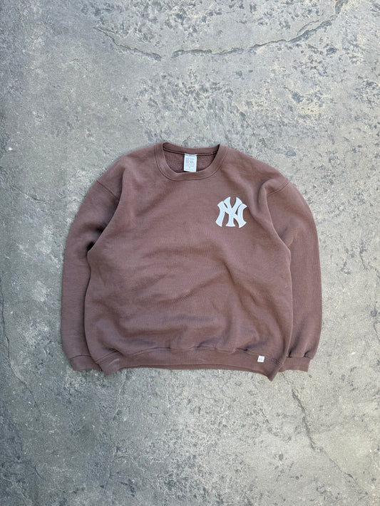 Vintage Brown New York Yankees Crew (M)