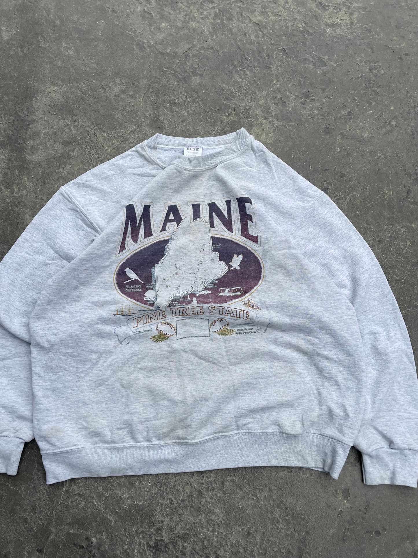 Vintage Maine State Sweatshirt (L)