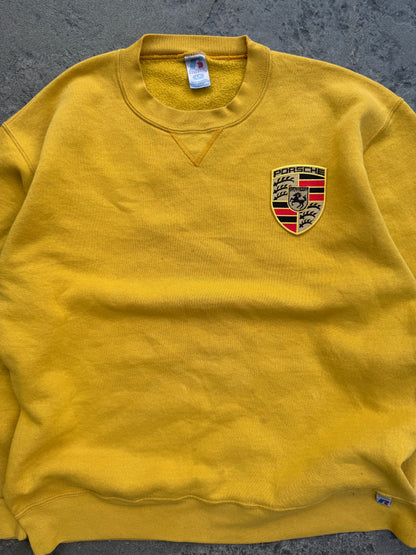 Vintage Yellow Porshe Crew (L)